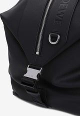 Convertible Zip-Up Leather Backpack