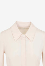 Belted Midi Poplin Dress