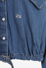 Belted Denim Shirt