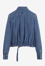 Belted Denim Shirt