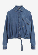 Belted Denim Shirt
