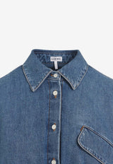 Belted Denim Shirt