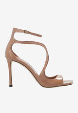 Jimmy Choo Azia 95 Patent Leather Sandals Ballet Pink AZIA 95 PAT-BALLET PINK