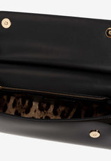 Dolce & Gabbana Medium Sicily Patent Leather Handbag Black BB7117 A1037-80999