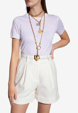 Dolce & Gabbana Embellished DG Logo T-shirt White F8N08Z G7B3U-W0800