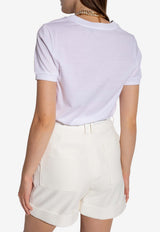 Dolce & Gabbana Embellished DG Logo T-shirt White F8N08Z G7B3U-W0800