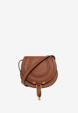 Chloé Small Marcie Calf Leather Crossbody Bag Brown CHC22AS680 I31-25M