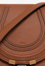 Chloé Small Marcie Calf Leather Crossbody Bag Brown CHC22AS680 I31-25M