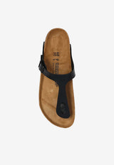 Birkenstock Gizeh Birko-Flor Sandals Black 43663 0-PATENT BLACK