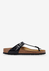 Birkenstock Gizeh Birko-Flor Sandals Black 43663 0-PATENT BLACK