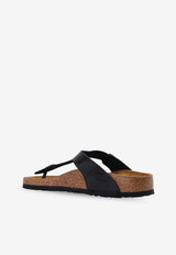 Birkenstock Gizeh Birko-Flor Sandals Black 43663 0-PATENT BLACK