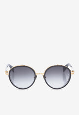 Croissy Round-Frame Sunglasses