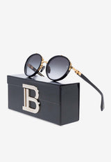 Croissy Round-Frame Sunglasses