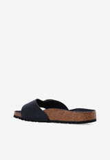 Birkenstock Madrid Big Buckle Patent Leather Slides Black 1022650 0-BLACK