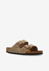 Birkenstock Arizona Oiled Nubuck Leather Slides Beige 552811 0-TABACCO BROWN