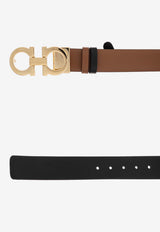 Ferragamo Gancini Reversible Leather Belt Brown 23A565 DONNA H 25 674487-SELLA