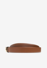 Ferragamo Gancini Reversible Leather Belt Brown 23A565 DONNA H 25 674487-SELLA