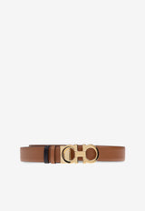 Ferragamo Gancini Reversible Leather Belt Brown 23A565 DONNA H 25 674487-SELLA