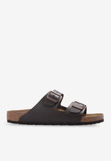 Birkenstock Arizona Leather Slides Brown 51101 0-DARK BROWN