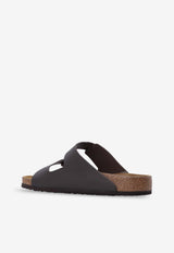 Birkenstock Arizona Leather Slides Brown 51101 0-DARK BROWN