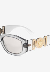Versace Medusa Biggie Mirrored Sunglasses Gray 0VE4361 0-311 6G