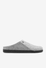 Birkenstock Zermatt Rivet Felted Mules Gray 1015086 0-LIGHT GRAY