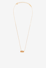 Ferragamo Bow Charm Necklace Gold 760547 NKL FIOCCO V 998985-ORO