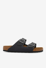 Birkenstock Arizona Oiled Nubuck Leather Slides Black 752481 0-BLACK