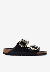 Birkenstock Arizona Big Buckle Patent Leather Slides Black 1021476 0-BLACK