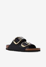 Birkenstock Arizona Big Buckle Patent Leather Slides Black 1021476 0-BLACK