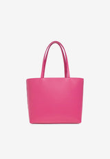 Dolce & Gabbana DG Logo Leather Tote Bag Pink BB7337 AW576-80441