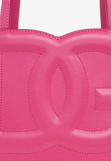 Dolce & Gabbana DG Logo Leather Tote Bag Pink BB7337 AW576-80441