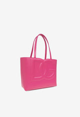 Dolce & Gabbana DG Logo Leather Tote Bag Pink BB7337 AW576-80441