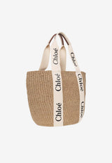 Chloé Large Woody Basket Bag Beige CHC22SS380 G55-101