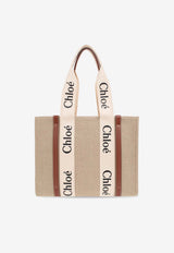 Chloé Medium Woody Tote Bag Beige CHC22AS383 I26-90U