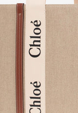 Chloé Large Woody Tote Bag Beige CHC22AS382 I26-90U