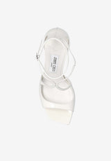 Jimmy Choo Azia 95 Patent Leather Sandals Cream AZIA 95 PAT-LATTE