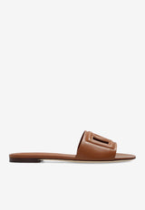 Dolce & Gabbana Bianca Calf Leather Sandals Brown CQ0436 AY329-81236