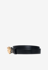 Versace Medusa-Buckle Leather Belt Black DCU4747 DVTP1-KVO41