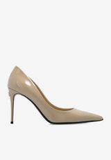Dolce & Gabbana X Kim Lollo 95 Polished Leather Pumps Beige CD1746 A1037-8H005