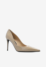 Dolce & Gabbana X Kim Lollo 95 Polished Leather Pumps Beige CD1746 A1037-8H005