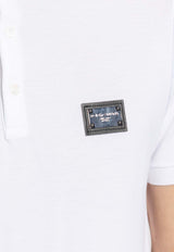 Dolce & Gabbana Logo Plaque Polo T-shirt White G8PL4T G7F2H-W0800