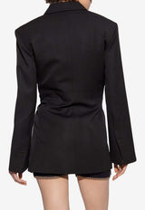 Jacquemus Tibau Double-Breasted Blazer Black 231JA022 1333-990