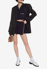 Jacquemus Tibau Double-Breasted Blazer Black 231JA022 1333-990