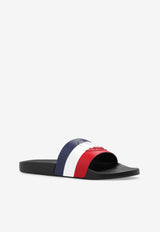 Moncler Basile Striped Logo Slides Multicolor I209A4C00030 01A49-998
