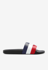 Moncler Basile Striped Logo Slides Multicolor I209A4C00030 01A49-998