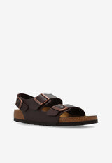 Birkenstock Milano Birko-Flor Sandals Brown 34703 0-DARK BROWN