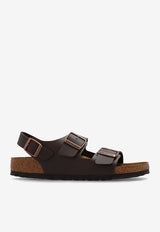 Birkenstock Milano Birko-Flor Sandals Brown 34703 0-DARK BROWN
