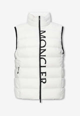 Moncler Cenis Zip-Up Down Vest White I20931A00036 53333-042
