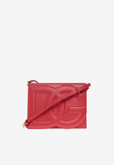Dolce & Gabbana DG Logo Leather Crossbody Bag Red BB7287 AW576-8X052